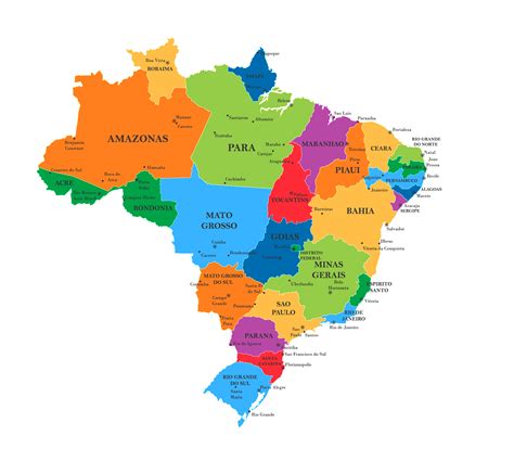 Training and Certification Options for MAP Map Of States Of Brazil